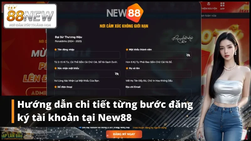 Hướng dẫn chi tiết từng bước đăng ký tài khoản tại New88