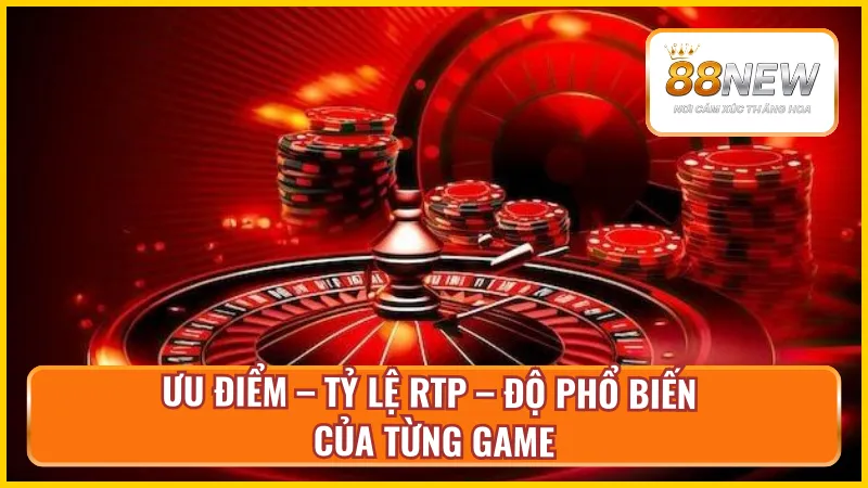 Ưu điểm và các phổ biến của trò chơi